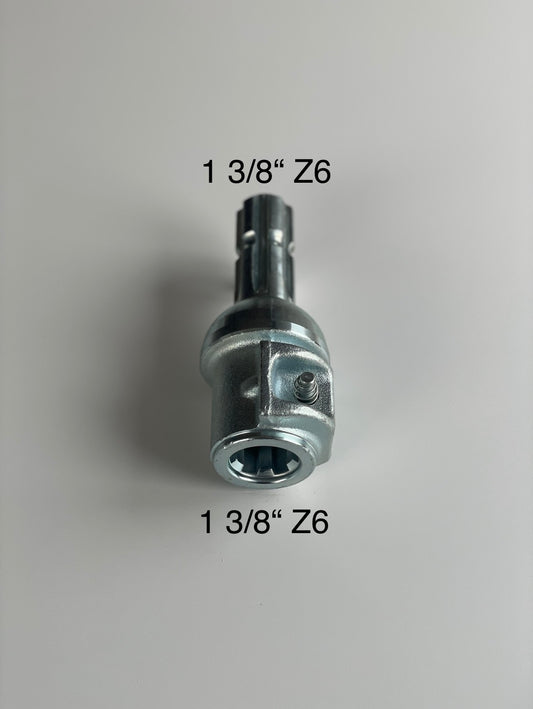 SPT Adapter Zapfwellenaufsatz 1 3/8"Z6 auf 1 3/8"Z6 mit Schiebestift