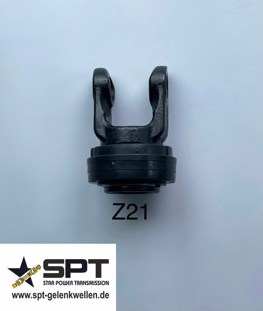 SPT Aufsteckgabel Anschlussgabel für Kreuz 23,8x61,3mm 1 3/8"Z21 Baugröße 2